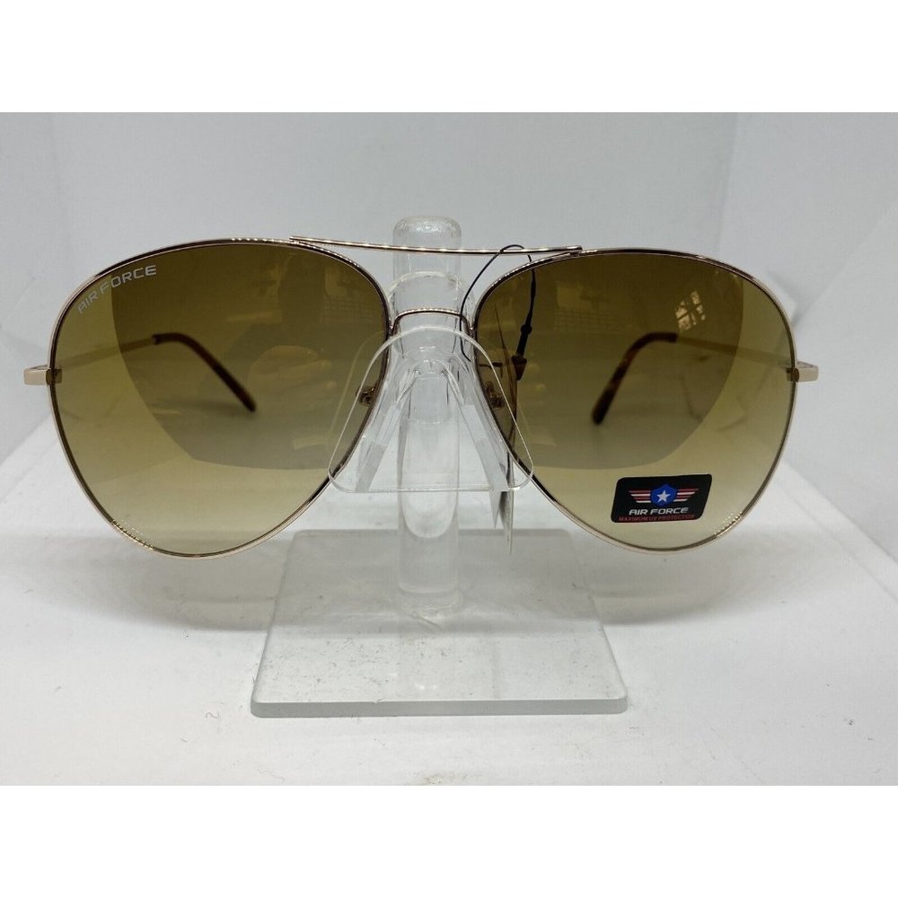 AIR FORCE Aviator Series Sunglasses Gold Frame Gold Lens Pilot Fashion NWT
